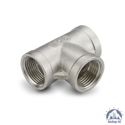 Тройник нержавеющий ВР-ВР-ВР DN 65 2 1/2" 76,1 мм AISI 304 купить в Павлодаре