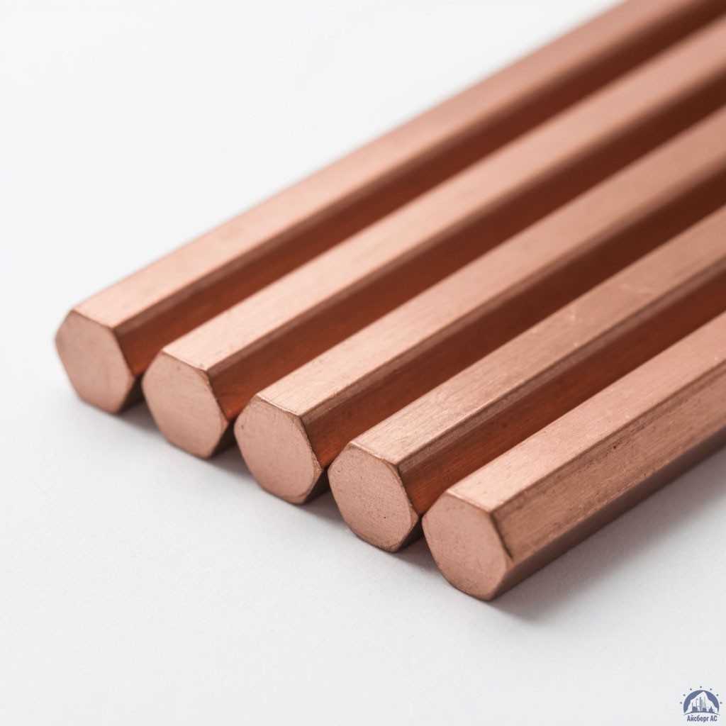 Шестигранник медный 10 мм М1 ГОСТ 1535-2016