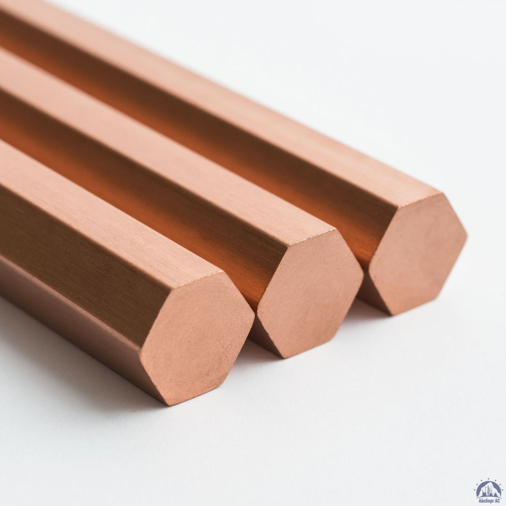 Шестигранник медный 100 мм М2 ГОСТ 1535-2016