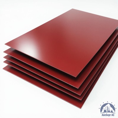 Лист с полимерным покрытием 0,45х1250х2500 мм RAL 3011 купить в Павлодаре