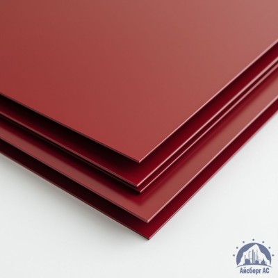 Лист с полимерным покрытием 0,55х1250х2500 мм RAL 3011 купить в Павлодаре