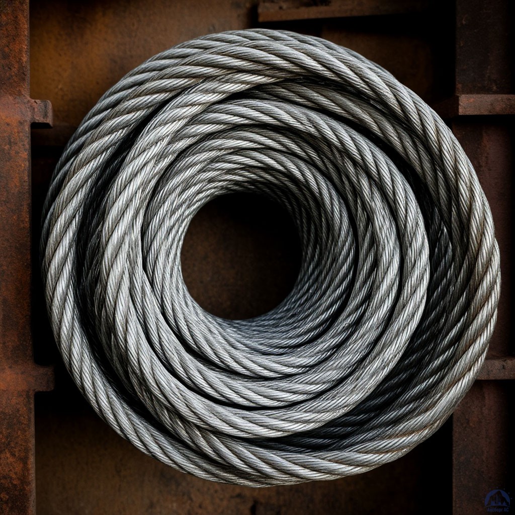 Канат 7,6 мм ГОСТ 2688-80 свивка ЛК-Р 6х19 (1+6+6/6)+1