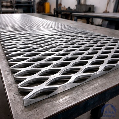 Алюминиевая декоративная просечно-вытяжная сетка 13х60х10 мм купить в Павлодаре